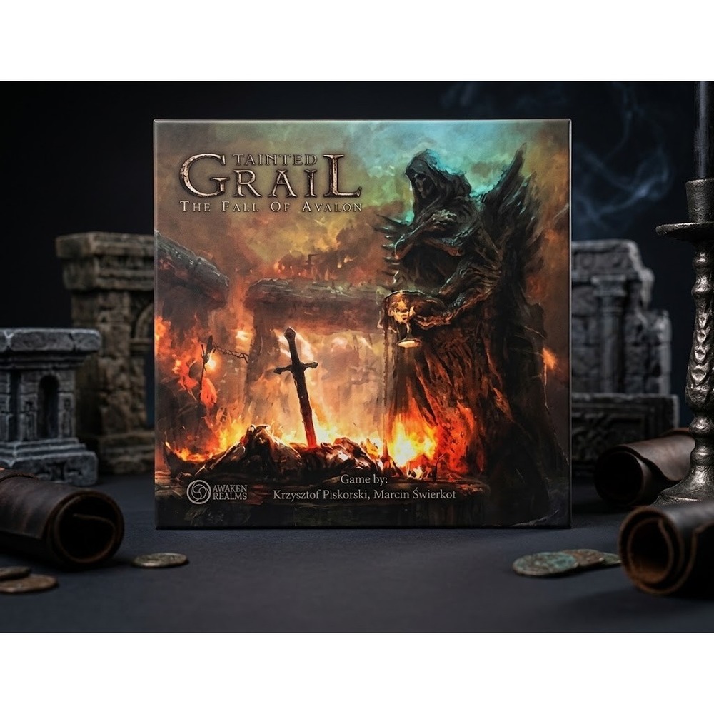 Awaken Realms Tainted Grail The Fall Of Avalon Board Game Dark Fantasy Strategy